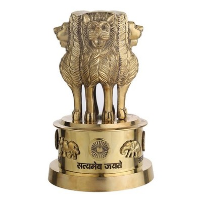 Brass Ashok Stambh Stand | Ashok Pillar | Ashok Stambh Statue for Home décor