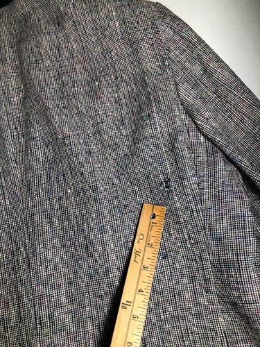Chaqueta Blazer Bachrach 46R Tweed Negro Blanco Multicolor Ropa de Oficina Abrigo Deportivo - Imagen 17 de 21