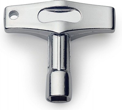 Stagg Model K-60 Standard Silver Metal Drum Key with Key-Ring Hole