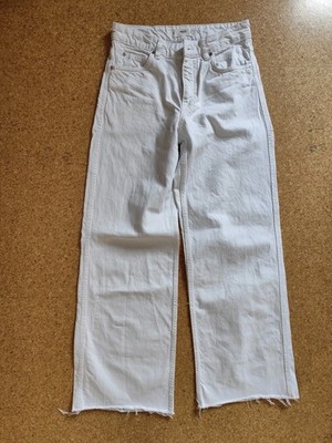 Mango MNG Denim Damen Jeans Weiß Größe 36