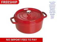 Staub Cast Iron 4 qt, Round, Dutch Oven, All Color