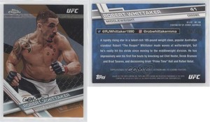 2017 Topps Chrome UFC Orange Refractor /25 Robert Whittaker #41
