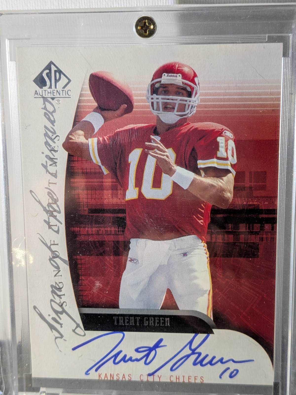 2005 SP Authentic Trent Green  Sign of the Times Auto