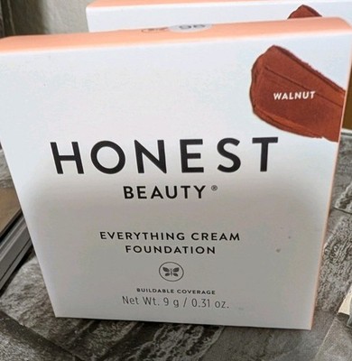 1 Honest Beauty Everything Cream Foundation New .31 Oz Walnut New In Box