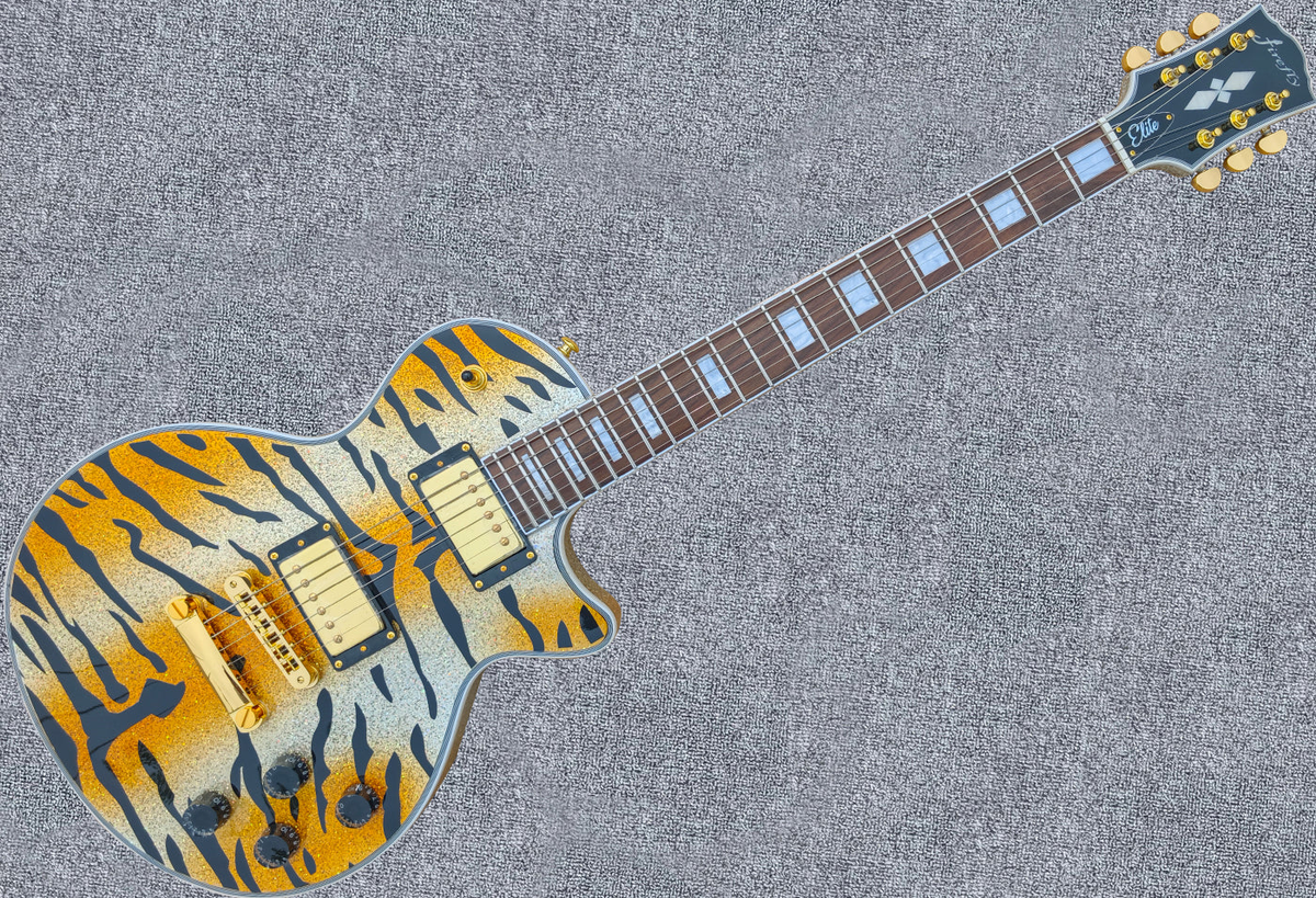 Firefly FFSP Electric Guitar Tiger Stripe Color Gold Hardware