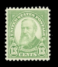 US - 1926 Benjamin Harrison Regular Issue 13c - SC# 622 Single Mint Hinged OG