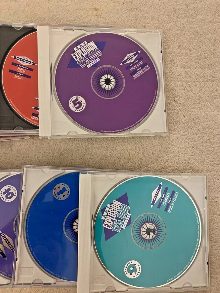 NOVA DEV GOLD EDITION ART EXPLOSION USER MANUAL AND TEN CD-ROMS 125.000 IMAGES  - Image 4 of 4