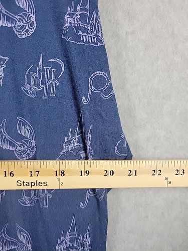 Wizarding World Harry Potter Blue 2 Piece Pajama Set Youth Medium - Picture 5 of 12