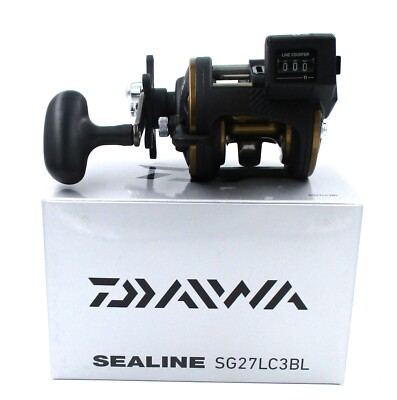 Daiwa Sealine SG-3B 4.2:1 Line Counter Left Hand Reel w/ Power Handle SG27LC3BL