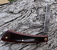 JEFF PEARCE CUSTOM CHAD NICHOLS DAMASCUS TALON WESTINGHOUSE RED LINEN MICARTA
