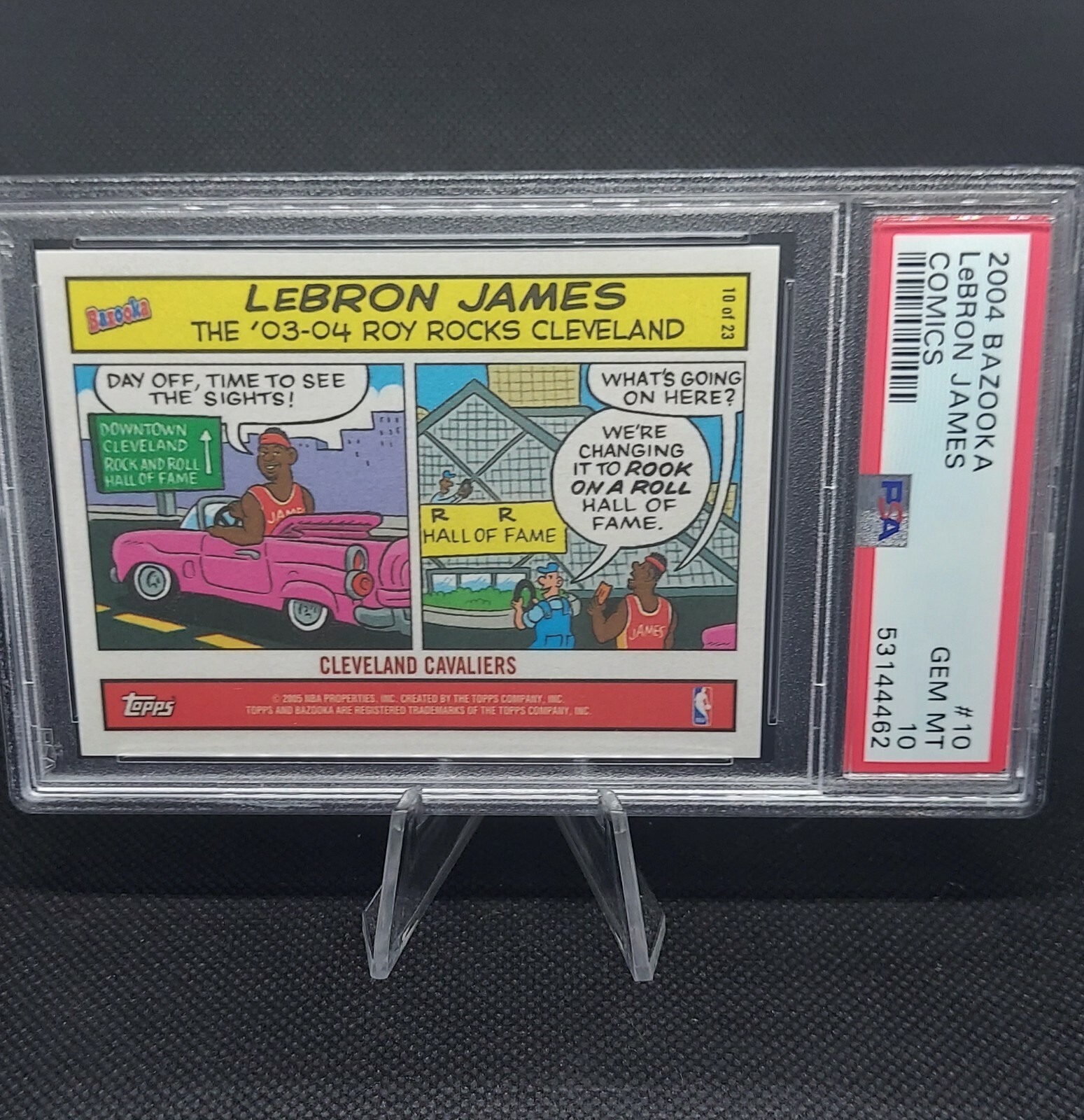 2004-05 Topps Bazooka Comics Lebron James #10 PSA 10 GEM MINT