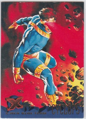 N) 1995 Fleer Ultra Marvel Trading Card X-Men Blue Team Cyclops #95
