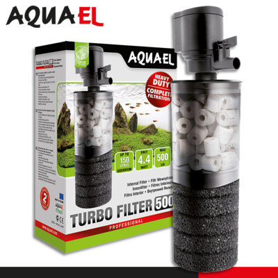 Aquael Turbo Filter 500 Aquarium Innenfilter Wasserpflege Reinigung Fische 