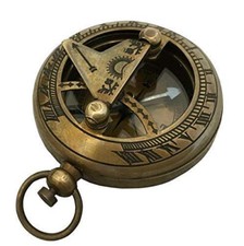 Brass Directional Magnetic Compass with Stainless Steel Needle Navigational Gift