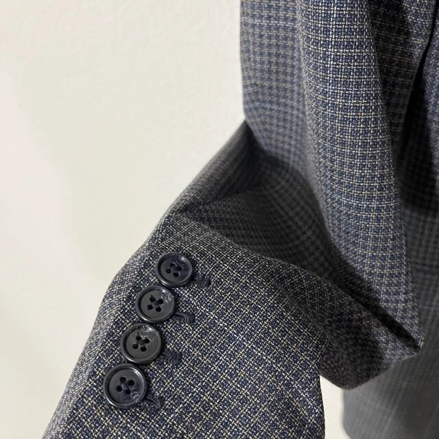 Corneliani Sport Coat Mens 44 L Blazer Jacket Wool 2 Button - Imagem 3 de 4