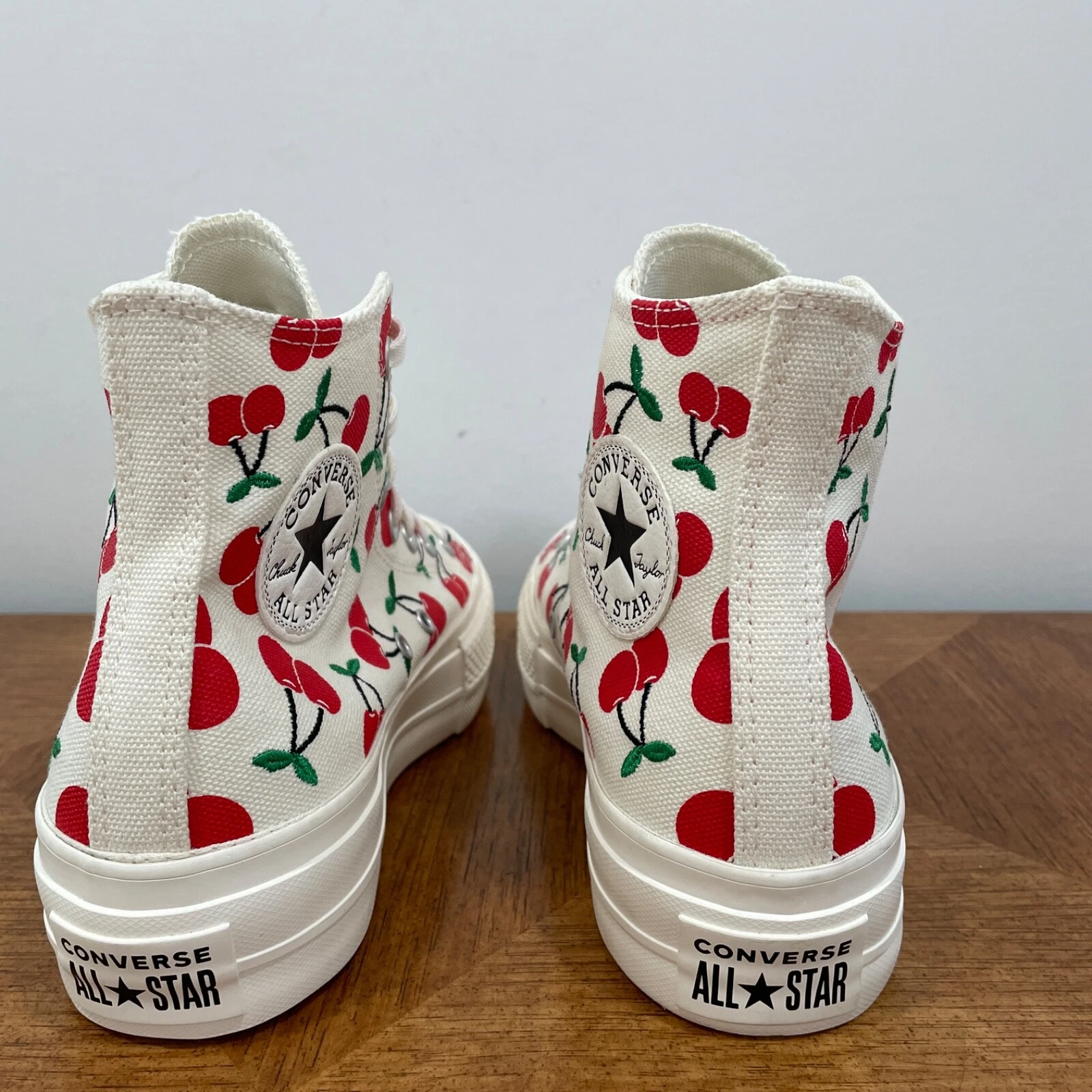 ?Scarpe Converse Chuck Taylor All Star Lift Platform Donna 8 Ciliegie A08096C