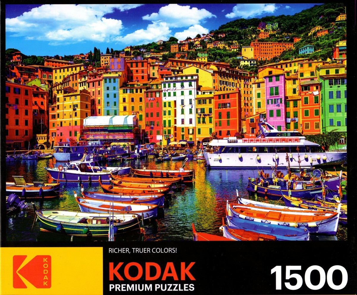Cra-Z-Art 8900 Kodak Premium Puzzles Old Town Harbor Richer Truer