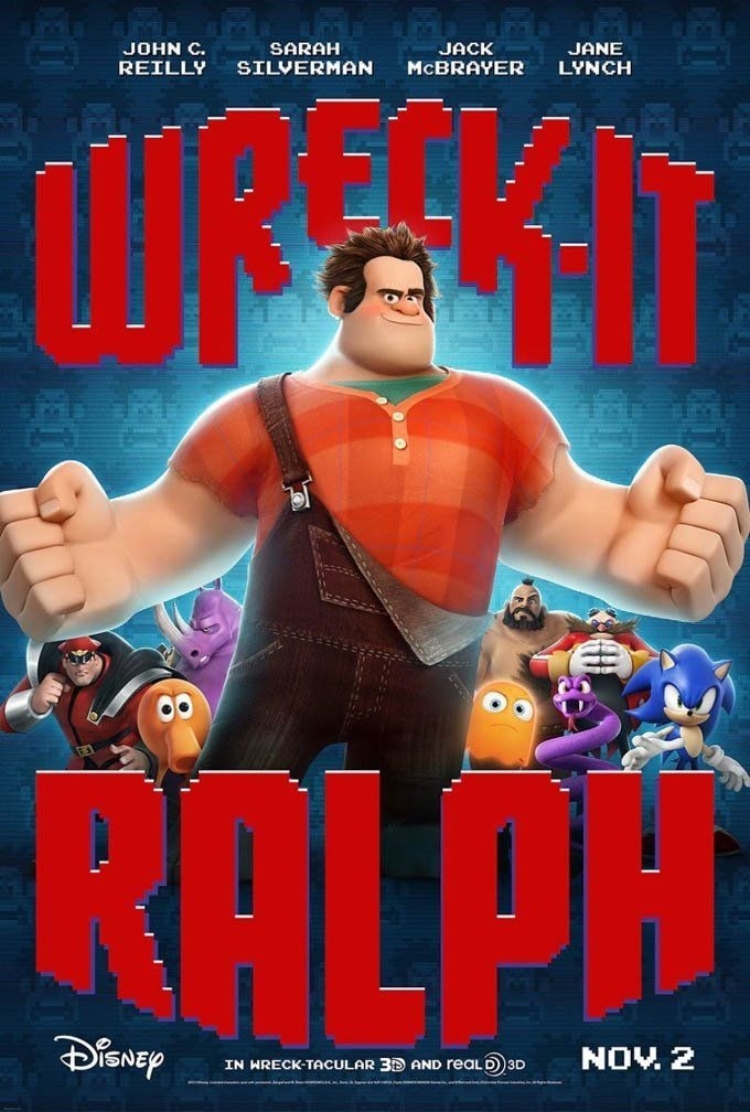 WRECK IT RALPH MOVIE POSTER 2 Sided ORIGINAL FINAL VF 27x40