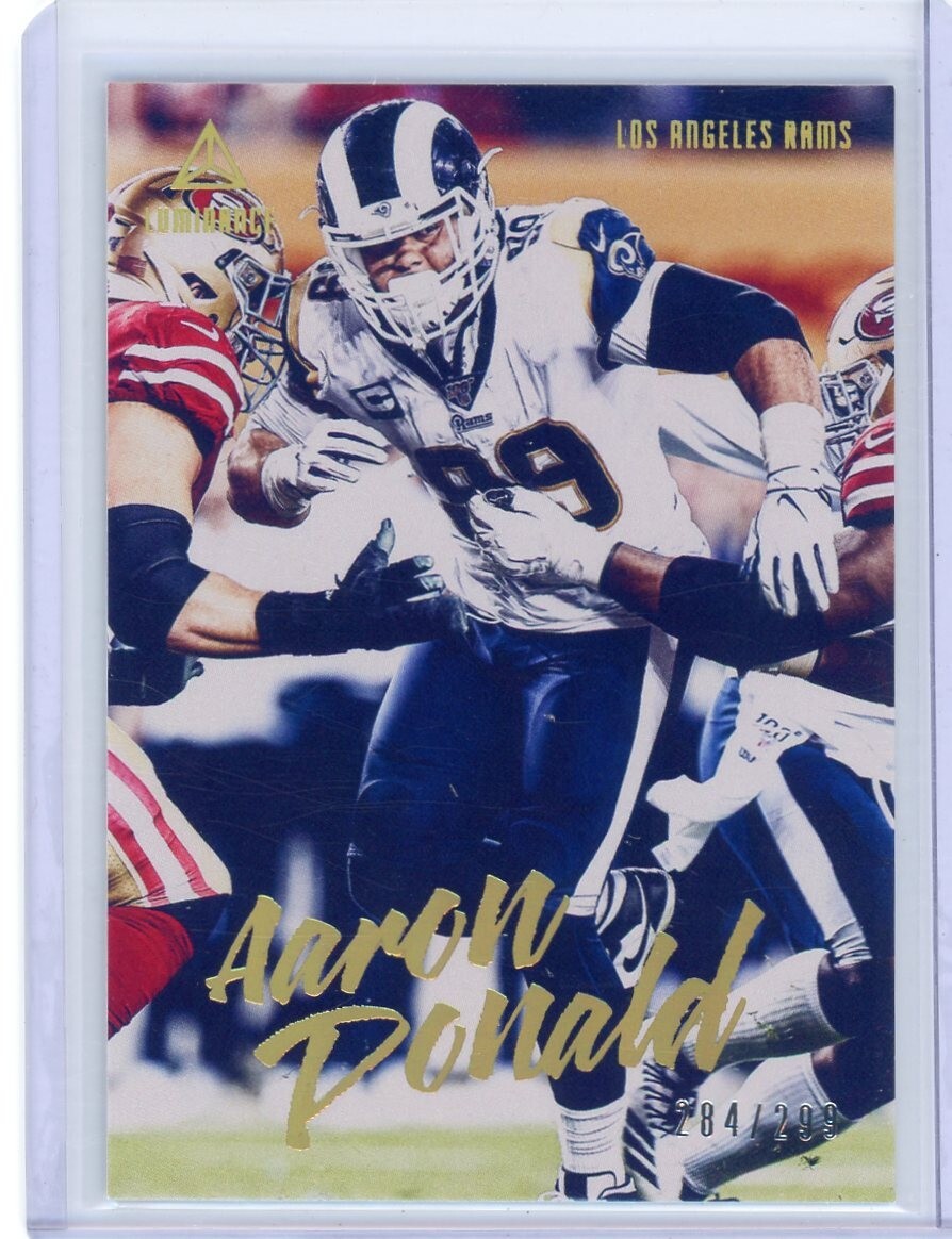 2020 Panini Luminance Gold #59 AARON DONALD 284/299 LA Rams | eBay