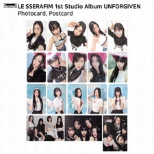 Le Sserafim 1st Studio Album Unforgiven Official Photocard Postcard Standard Ver