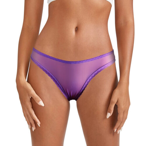 Women's Sexy Mesh Sheer Thong Ultra-thin Panties See-through Lingerie Panties - Picture 49 of 60