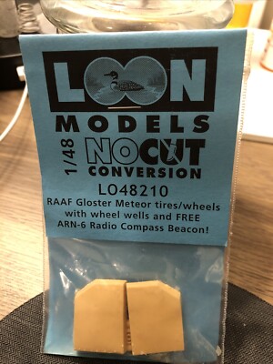 1/48 Loon Models LO48210 RAAF Gloster Meteor Tires/Wheels w/wells, ARN-6 Beacon