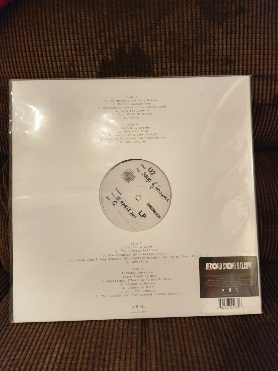 U2 Songs of Innocence RSD Vinyl Low Number Excellent U2 Songs of Innocence RSD Vinyl Low Number Excellent