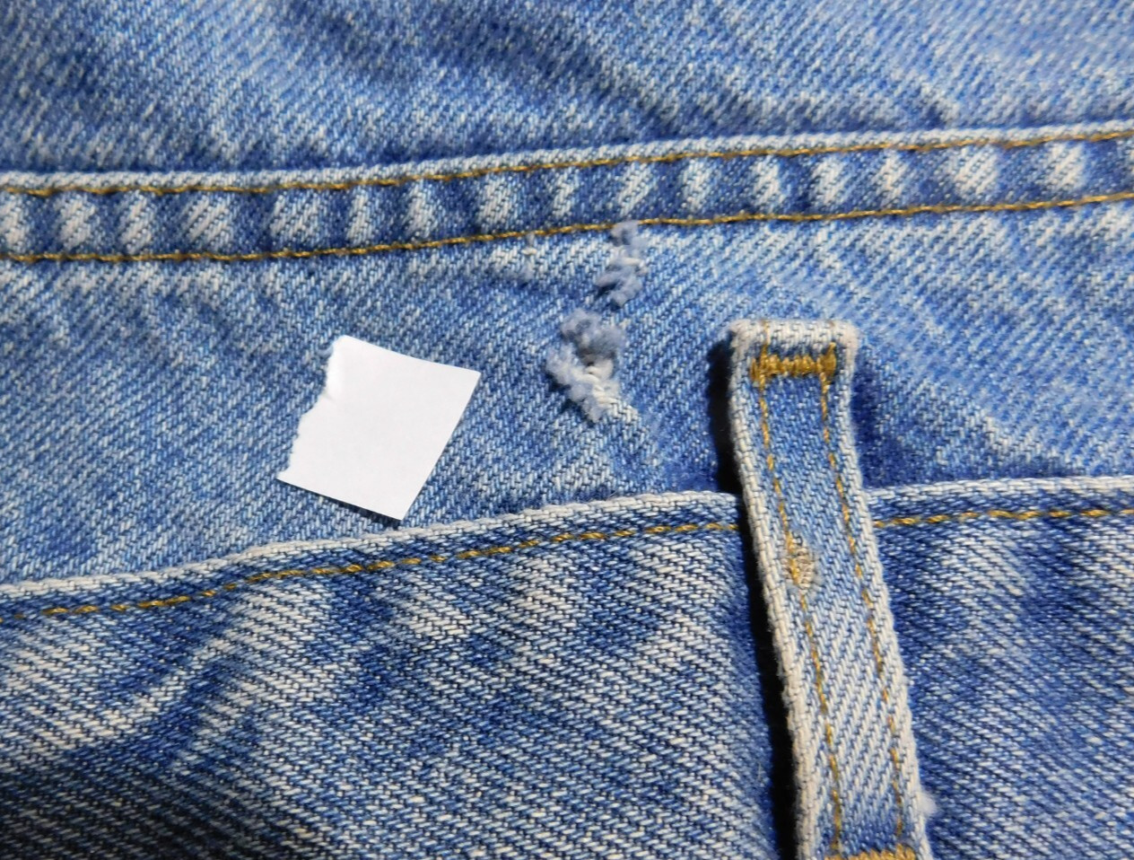 Carhartt Blue Fade Jeans Actual 38x31 (tag 40x32) Heavy Denim VTG 90's thumbnail 4