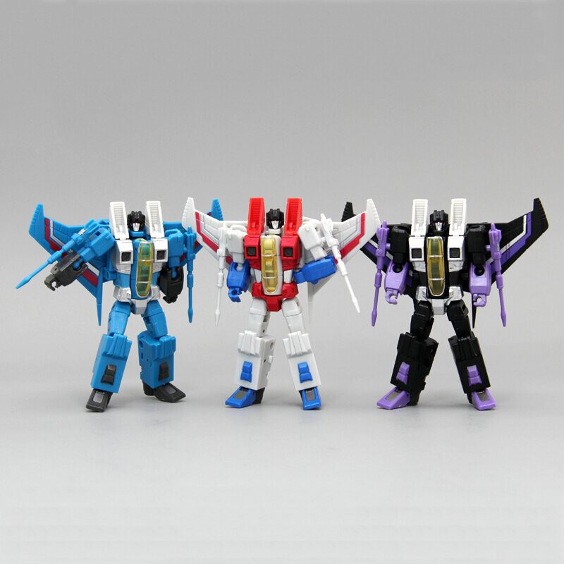 3x Mini Transformers: Starscream Thundercracker Skywarp Figures