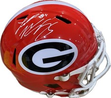 Ladd McConkey Signed Full Size Helmet Georgia Bulldogs Beckett Witness