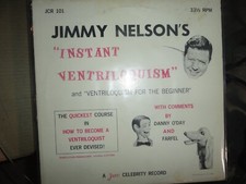 VINYL RECORD LP C JIMMY NELSON INSTANT VENTRILOQUISM DANNY O'DAY FARFEL JCR-101