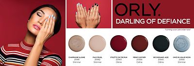 Orly Darling of Defiance Collection Holiday 2017 Nail Lacquer Set of 6.