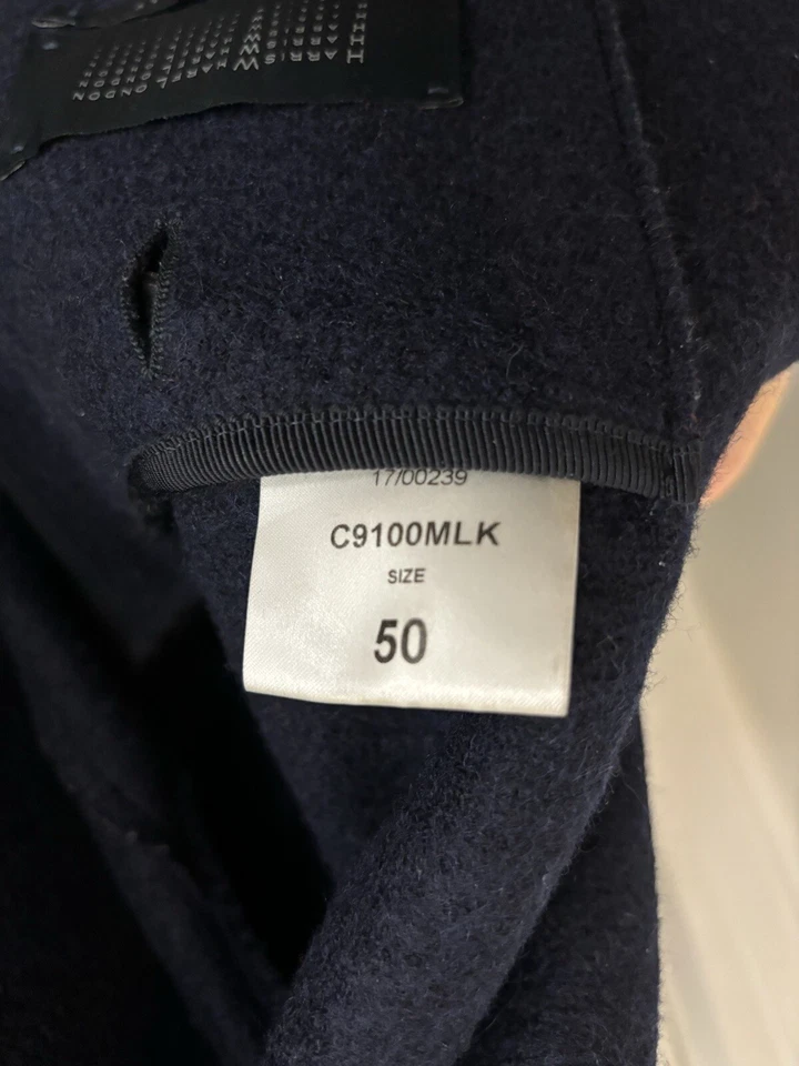 Abrigo Harris Wharf Hombre Lana Virgen Un Pecho Hecho en Italia Foto 3 de 4