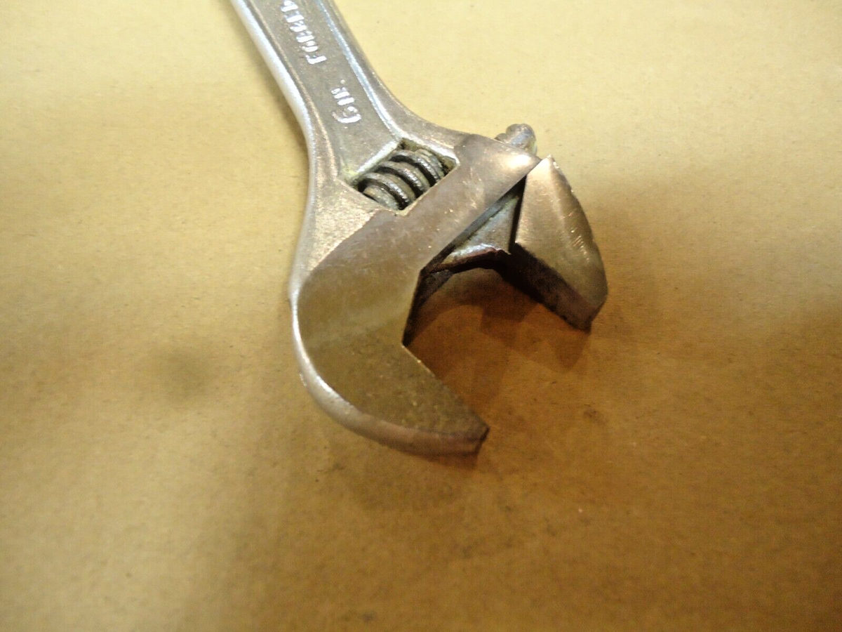 Vintage Crescent Tool Co Crestoloy 6 Inch Adjustable Wrench