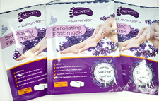 3 Pares - Mascarilla Exfoliante para Pies AL'IVER, Mascarilla Portátil para Pies LAVANDA Tipo Calcetín