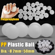 Polypropylene PP Solid Plastic Bearing Balls Precision Sphere Dia. 2mm 50mm