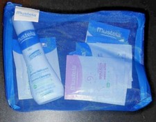 LOT OF 10 MUSTELA BEBE INFANT TRAVEL SIZE KITS WITH MESH BAG BIN-SKIN-2 