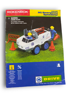 Rokenbok RC Emergency Speedster Set E112 - Manual Instructions Only