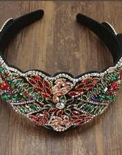 Baroque Women's Headband Hairband Rhinestone Jewelled Tiara Crown