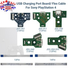 For Sony PS4 Controller USB Charging Port Board Connector Flex Cable 2 Pack