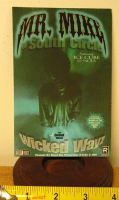 MR. MIKE Wicked Wayz postcard 1996 rap Ice Cube hip hop 8Ball