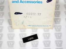 AMF Harley Davidson NOS NEW 46912-77 Light Decal Label FL FLH FLT FX FXS