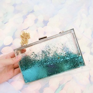 glitter clutch
