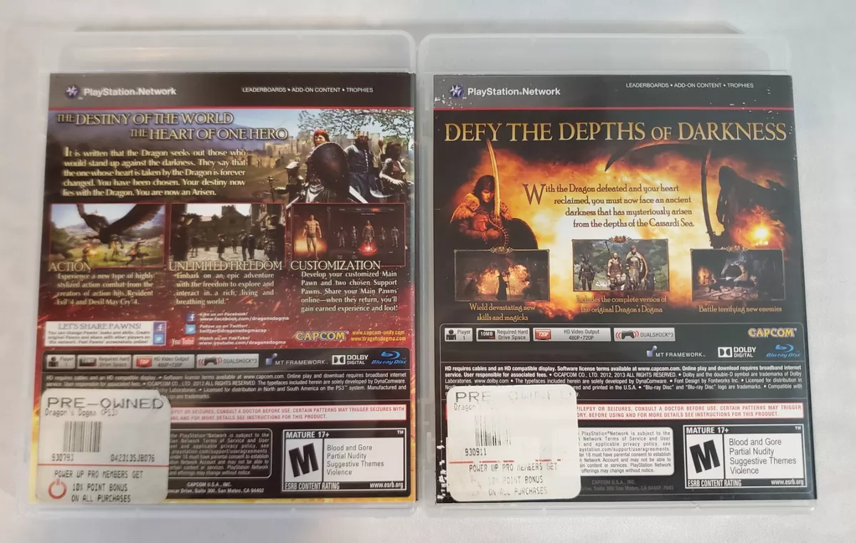 PlayStation 3 : Dragons Dogma VideoGames 13388340460