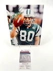 WAYNE CHREBET NEW YORK JETS SIGNED USA 8X10 JSA WITNESS COA #2