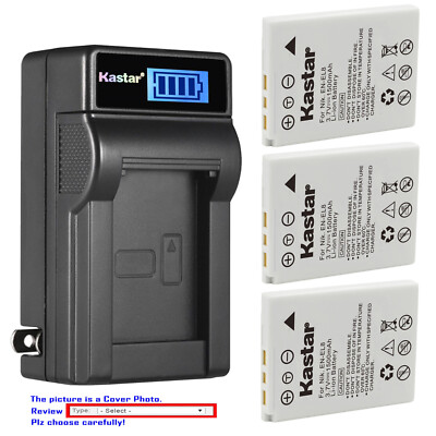 Kastar Battery LCD Wall Charger for Nikon EN-EL8 MH-62 & Nikon Coolpix S9 Camera
