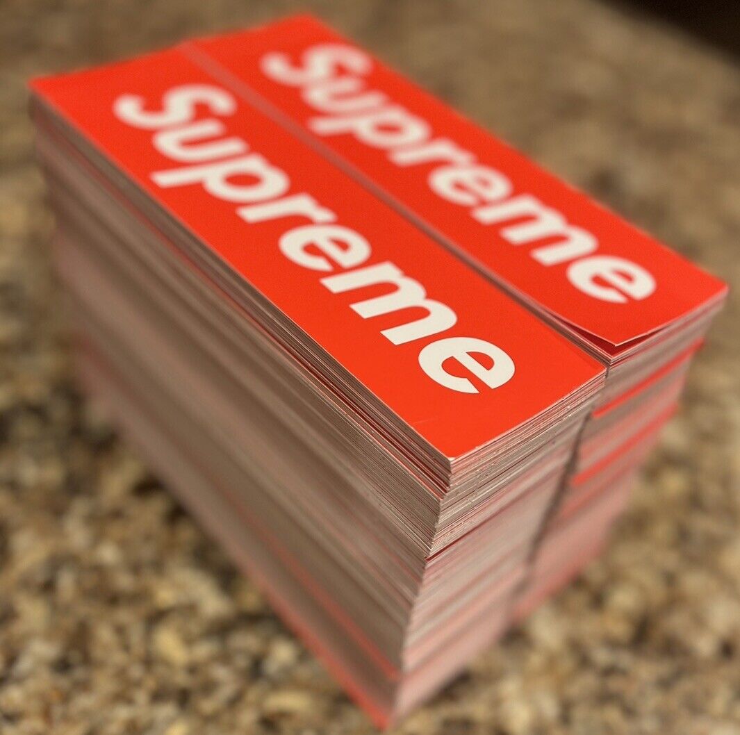 Supreme Box Logo Sticker Red 100% Authentic Brand New Ships Supreme Box Logo Sticker Red 100% Authentic Brand New Ships