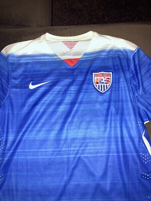 NIKE USMNT USA MENS SOCCER NATIONAL 2015 AWAY PLAYER ISSUED JERSEY