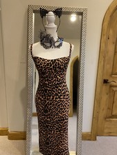 Woman's Leopard Costume NWT size Small w/ears, mask, dress & gold tattoo spots