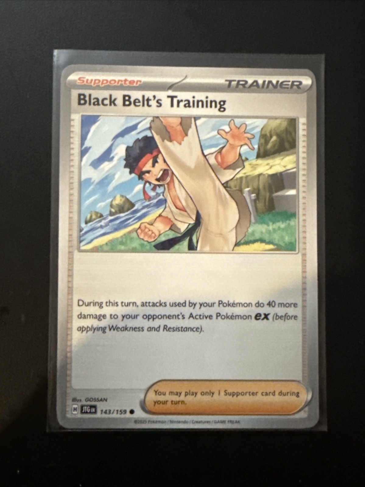 Pokemon - Black Belt's Training - 143/159 Common SV09: Journey Together NM